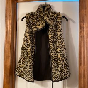 Leopard Print Reversible Women’s Vest NWT Sz. S